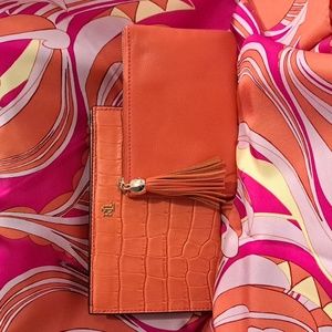 NWT Leather pouch set